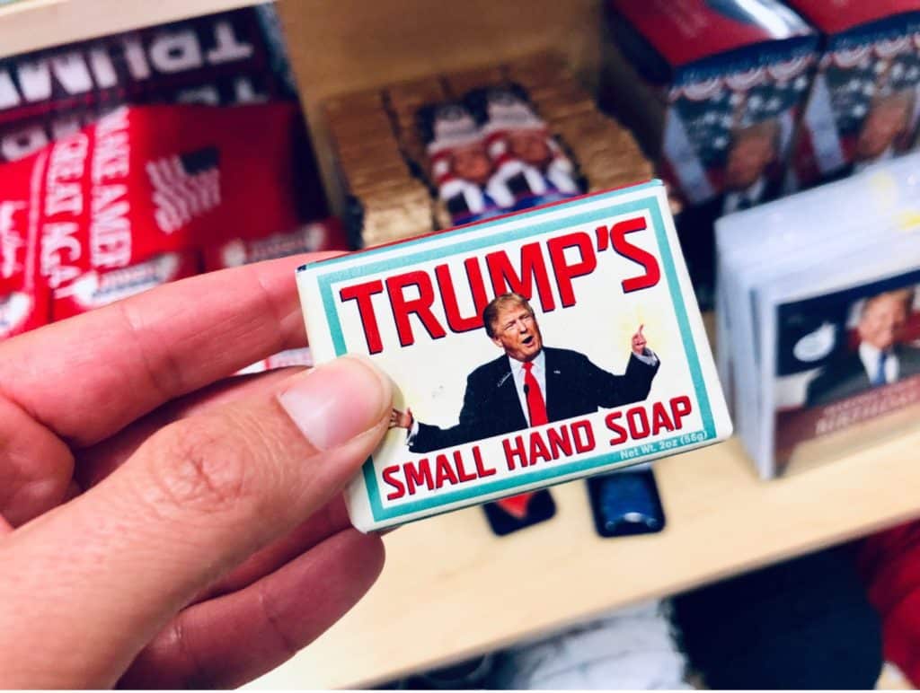 Trump's small hands