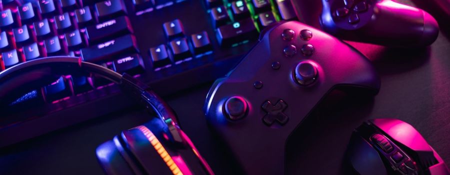 keyboard and game controller